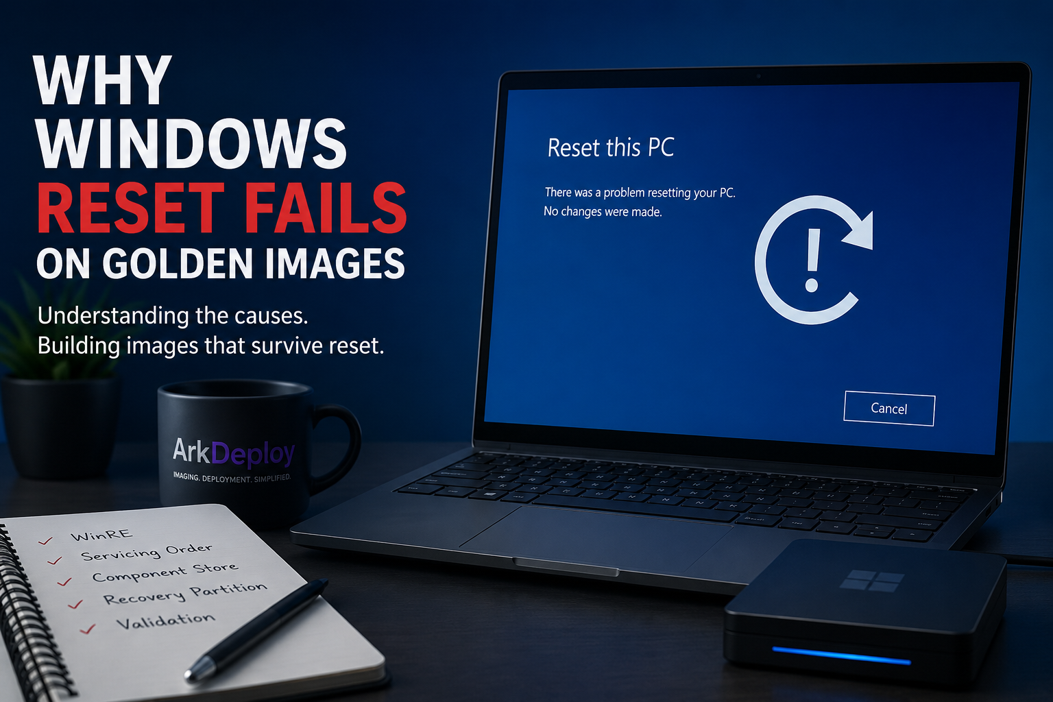 Why Windows Reset Fails on Custom Windows Golden Images