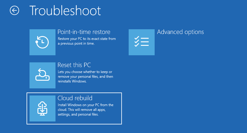 Cloud Rebuild