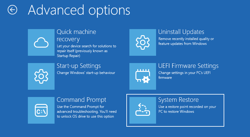 System Restore